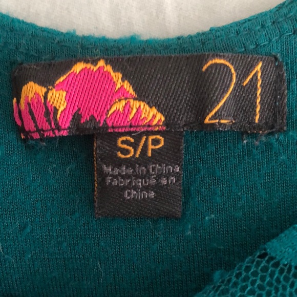 Forever 21 Teal Summer Dress - Picture 4 of 6